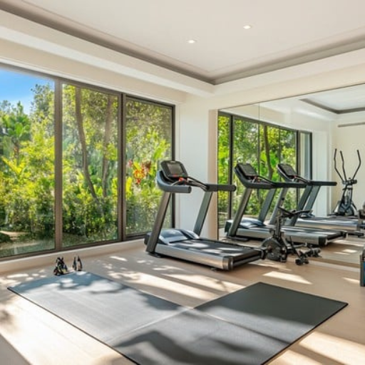 ⁠⁠Gym with Landscape view